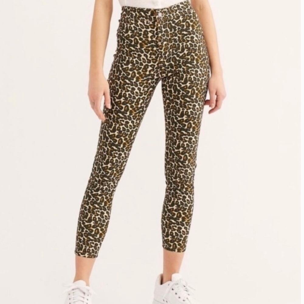 We The Free Leopard Print Belle High Waisted Pants